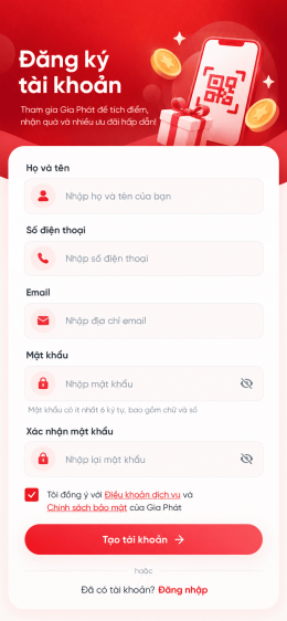 Ứng dụng Tích điểm, đổi quà tặng
